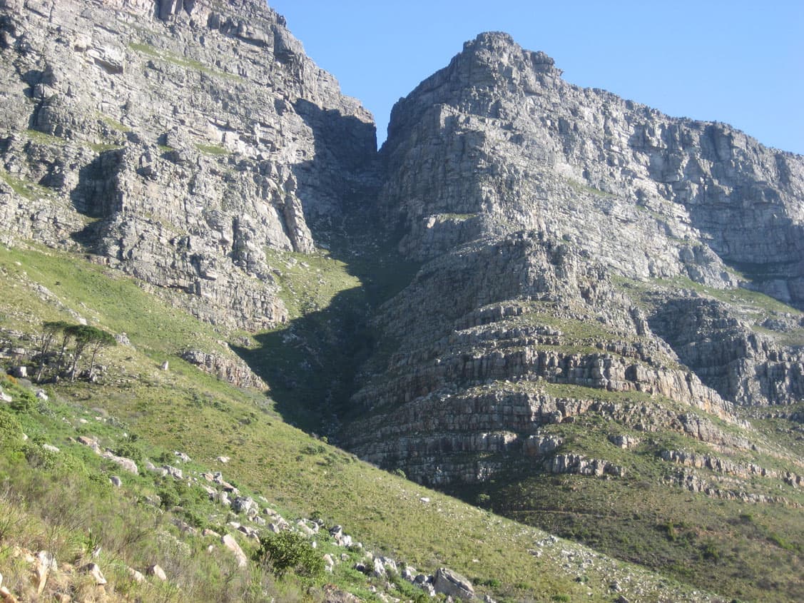 Platteklip Gorge trail on Table Mountain